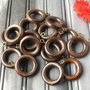 Wood Curtain Rings